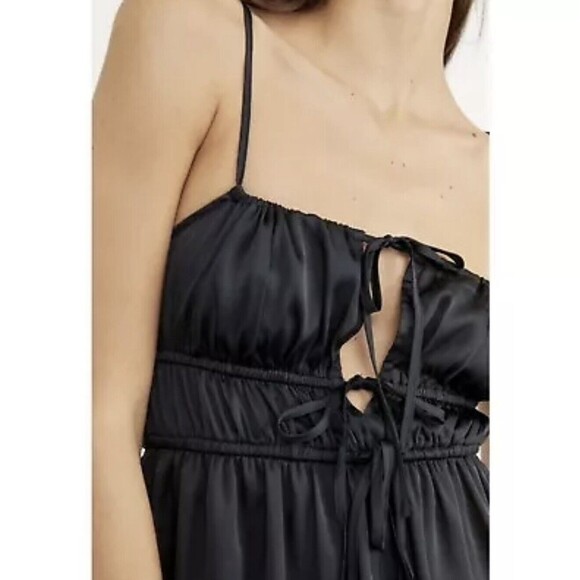 Intimately Free People Meant To Be Mini A-line Cocktails Dress Medium Black - Picture 5 of 13